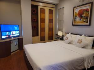 TV a/nebo společenská místnost v ubytování Luxeden Hotel Hanoi