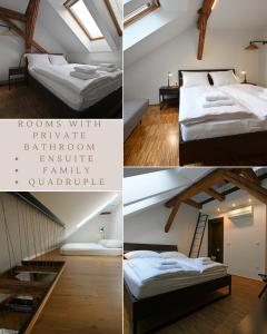 Postel nebo postele na pokoji v ubytování ATIK ROOMS