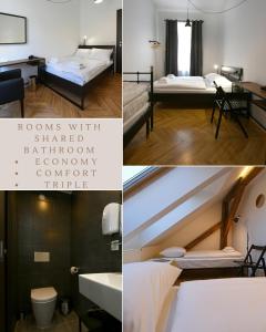 Postel nebo postele na pokoji v ubytování ATIK ROOMS