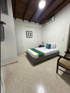 Katil atau katil-katil dalam bilik di Hotel Lukas