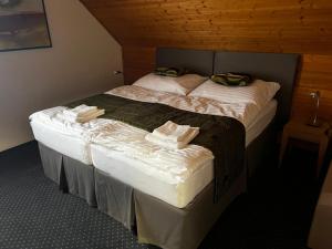 Postel nebo postele na pokoji v ubytování Hotel a vinařství Sádek
