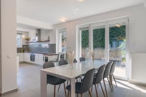 Kuchyň nebo kuchyňský kout v ubytování Top of the city