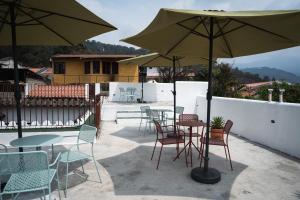 Balkón nebo terasa v ubytování Central Hostel Pondicherry