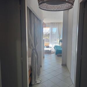 Posezení v ubytování Face estacade, studio 4 personnes vue mer