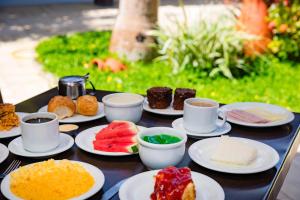 Comida no hotel ou em algum lugar perto