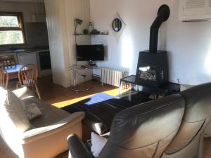 TV a/nebo společenská místnost v ubytování Seaside Cottage