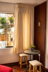 Χώρος καθιστικού στο Temazcal Hostel