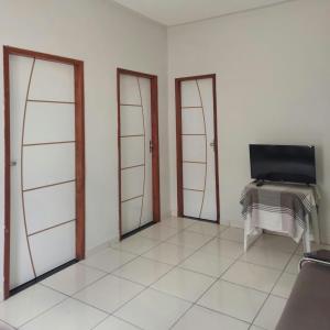 TV/trung tâm giải trí tại Apartamento no coração de Vitória da Conquista