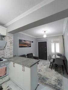 Dapur atau dapur kecil di Manzaram Tatil Evi