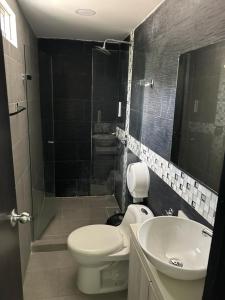 Koupelna v ubytování Hotel 79 Poblado