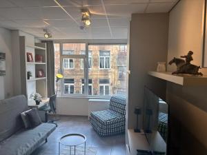 Posezení v ubytování Charming Studio in Central Brussels - Walk Everywhere! + 1 fotografie