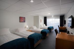Una cama o camas en una habitación de Hotel Örk