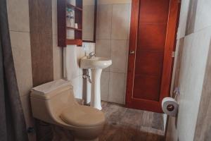 Koupelna v ubytování Eco Arazzá