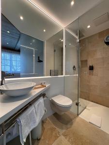 Koupelna v ubytování Boutique Hotel am Rathaus - Reblaus + 37 fotografií