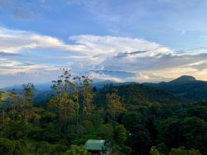 卡利Reserva Natural El Porvenir的享有远处森林和山脉的美景