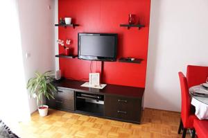 TV a/nebo společenská místnost v ubytování APARTMENT SPLIT CENTER