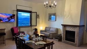 Χώρος καθιστικού στο Casa Stefano