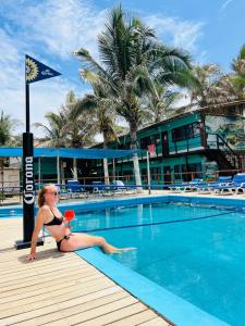 Πισίνα στο ή κοντά στο Wild Rover Beach Mancora