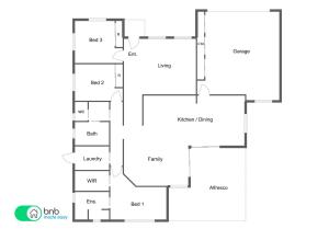 ダボにあるLoch Lomond - Spacious Living, Close to Zoo & Golfの家の間取り図