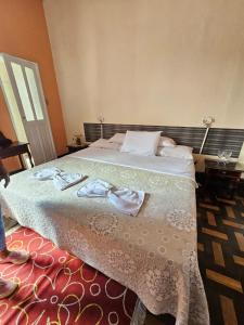 Ένα ή περισσότερα κρεβάτια σε δωμάτιο στο Varzea Palace Hotel