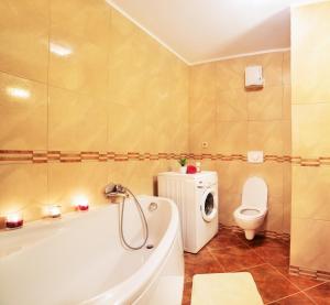 Koupelna v ubytování Apartman Nezabudka Nova Lesna Vysoke Tatry, samoobslužný prístup cez PIN-kód, parkovanie ZDARMA