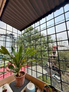 Balkón nebo terasa v ubytování Top Hostel- big bed-3 mins to Train street-friendly-high quality of sleeping