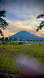 a mountain in the distance with a field and palm trees at Peace and Harmony welcome you! in San Miguel +54 photos