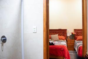 Postel nebo postele na pokoji v ubytování Habitación doble zona centro