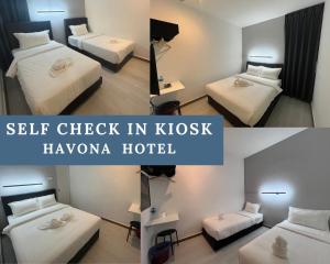 Letto o letti in una camera di Self Check-In - Havona Hotel Plentong