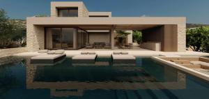 Bazén v ubytování Seanatra Luxury Villas nebo v jeho okolí