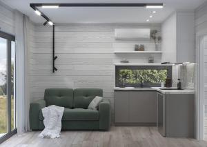 Posezení v ubytování Apple Hostel Bishkek