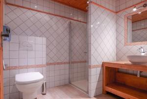 Koupelna v ubytování Chalet Hôtel des 2 Gares & SPA