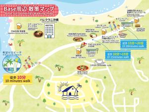 a map of a resort with different attractions at -Shiratec Premium by Base- スイート仕様の貸切ハウス,広い庭を独り占め in Onna