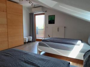 Postel nebo postele na pokoji v ubytování Ferienwohnung Spittler