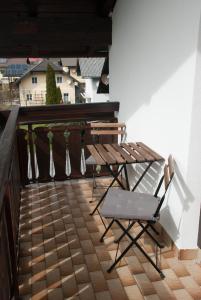 Balkón nebo terasa v ubytování Ferienwohnung Piontek