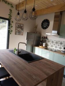 Gîte Au point de Vue 주방 또는 간이 주방