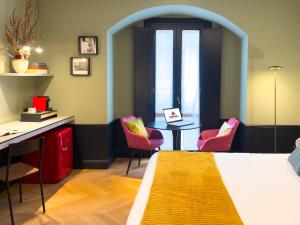 Istumisnurk majutusasutuses Case Ospitali, KS-Suites