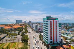 Nespecifikovaný výhled na destinaci Danang nebo výhled na město při pohledu z hotelu