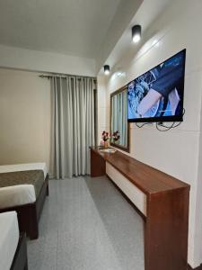 TV a/nebo společenská místnost v ubytování Delle Suites