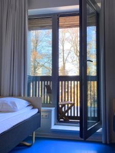 Voodi või voodid majutusasutuse Pärnu Rannastaadioni Hostel toas +21 fotot