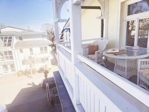 Balkón nebo terasa v ubytování Hotel Villa Meeresgruss