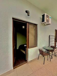 TV a/nebo společenská místnost v ubytování Hotel balcony