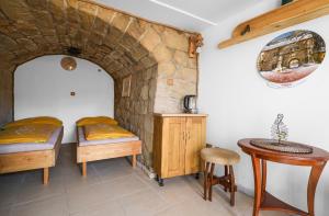 Postel nebo postele na pokoji v ubytování Miniresort AMULET