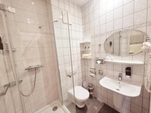 Koupelna v ubytování Hotel Villa Meeresgruss