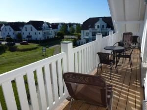 Balkón nebo terasa v ubytování FeWo Relex in der Villa Dorothee + 12 fotografií