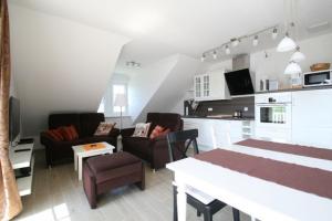 Kuchyň nebo kuchyňský kout v ubytování FeWo Relex in der Villa Dorothee