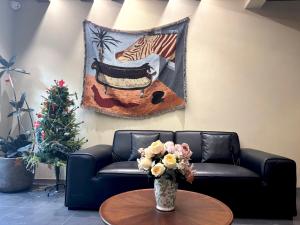 Svetainės erdvė apgyvendinimo įstaigoje Luyu Shijian B&B