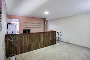 Kuchyň nebo kuchyňský kout v ubytování OYO Hotel Boneville, São Paulo