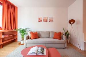 Χώρος καθιστικού στο C3 Alojamiento moderno junto a la Catedral, Santander