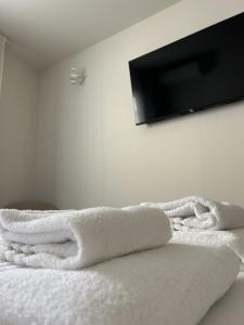 TV a/nebo společenská místnost v ubytování 7Suites
